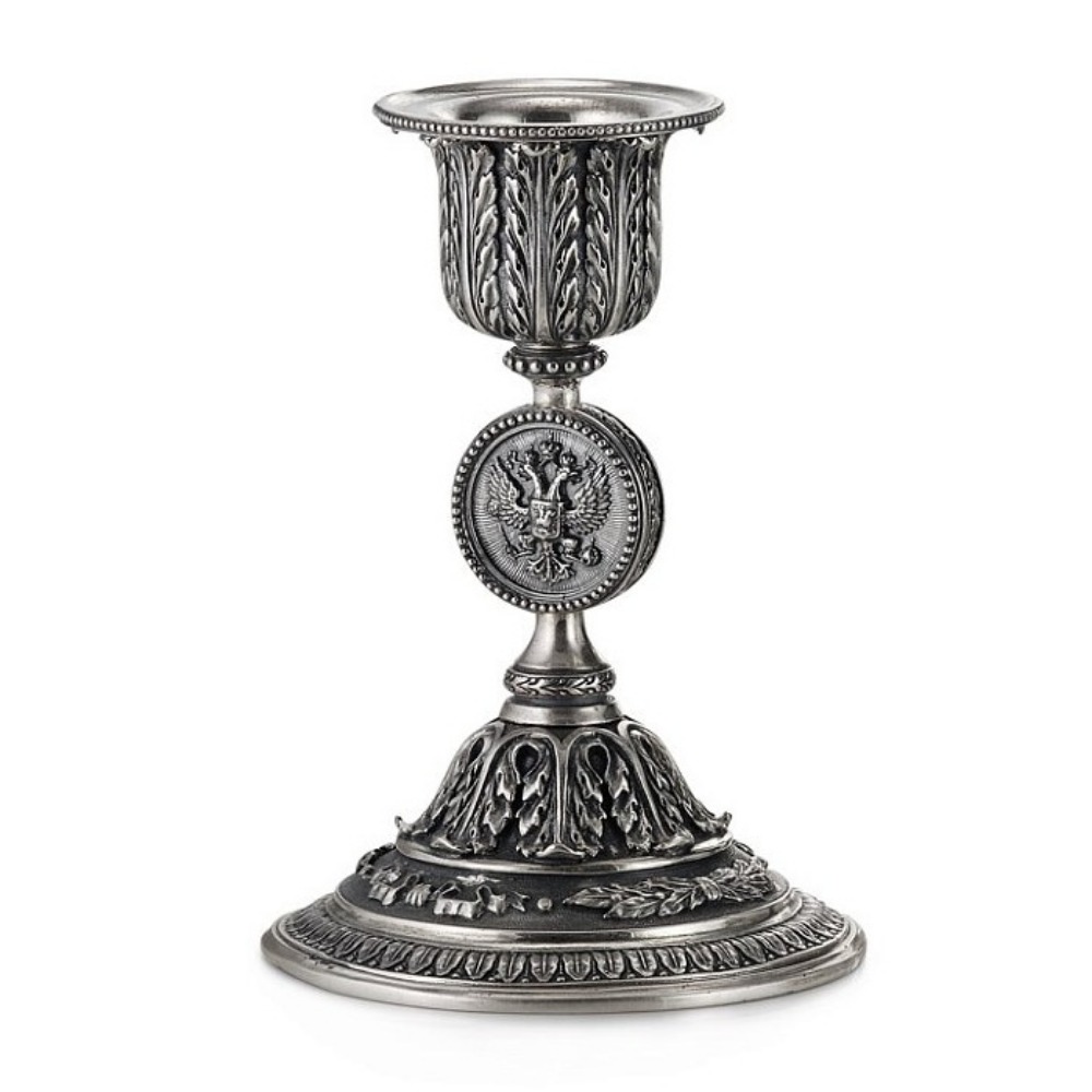 Серебряный подсвечник