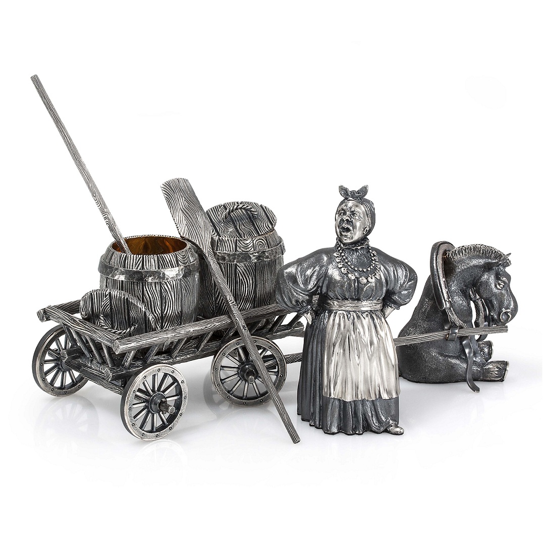 Серебряный набор для специй Солоха