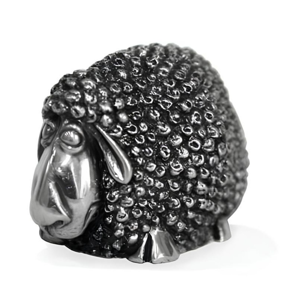 Серебряная статуэтка Овечка (подарок на Год Овцы)