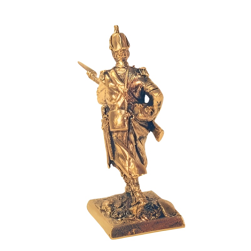 Бронзовая статуэтка Рядовой французской гвардии (серия Французская пехота 1853-1856 гг..)Фото 29409-02.jpg