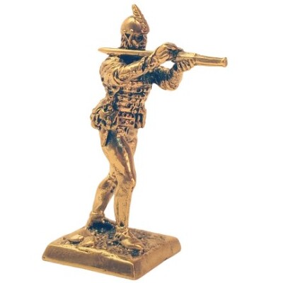 Бронзовая статуэтка Стрелок из сарбатаны (Генуэзцы - экспедиция Карло Ломеллино 1434 год)