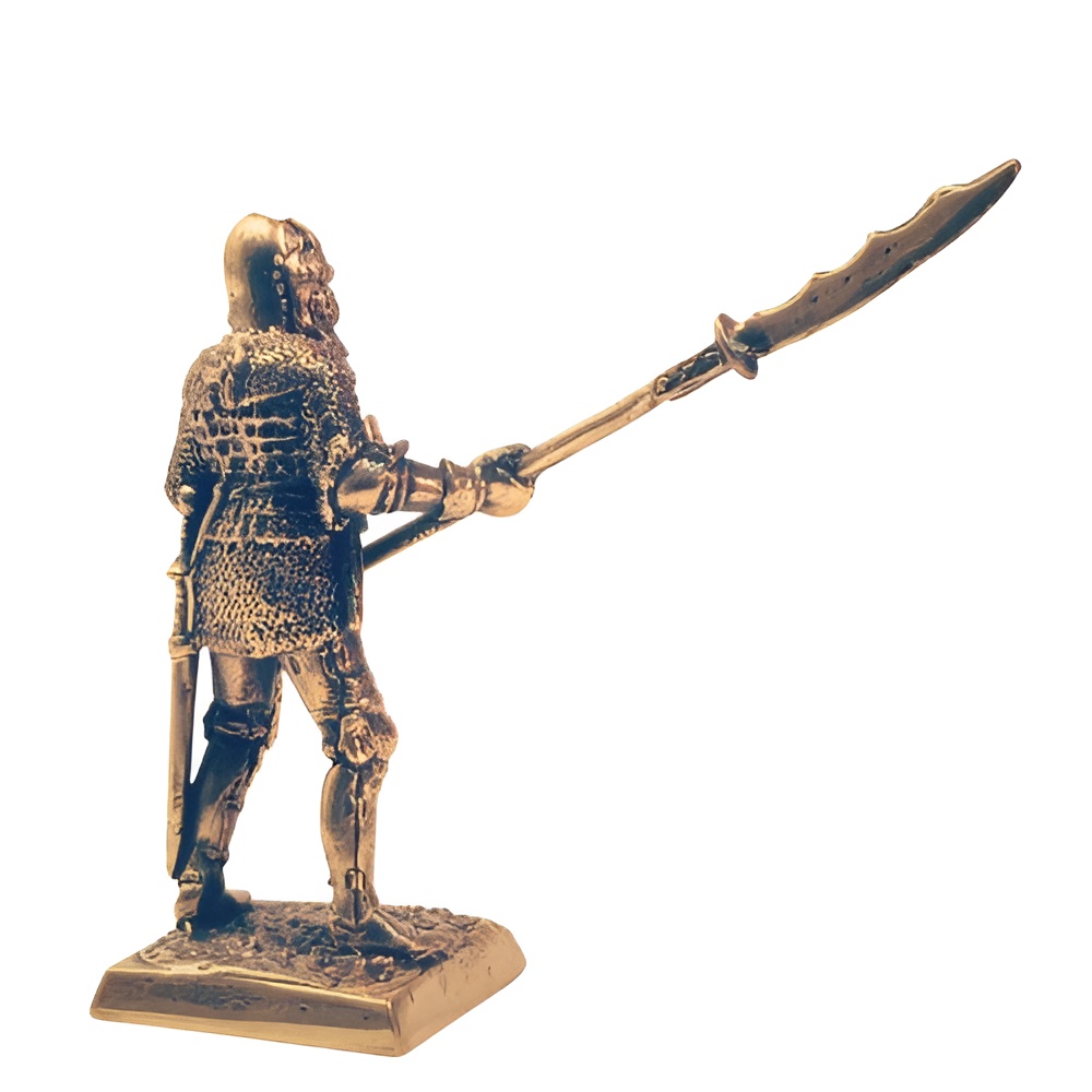 Бронзовая статуэтка Тяжёлый пехотинец с глефой (Генуэзцы - экспедиция Карло Ломеллино 1434 год)Фото 29411-02.jpg