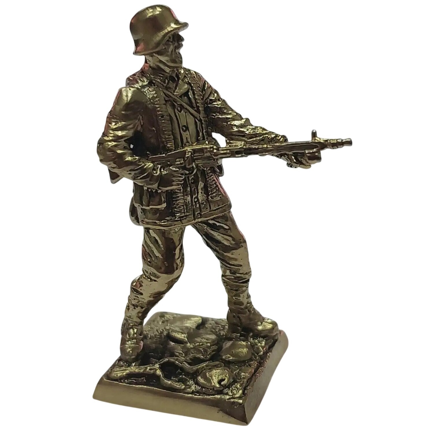 Бронзовая статуэтка Пулеметчик с ручным пулеметом MG 42 (Вермахт 1944 года)