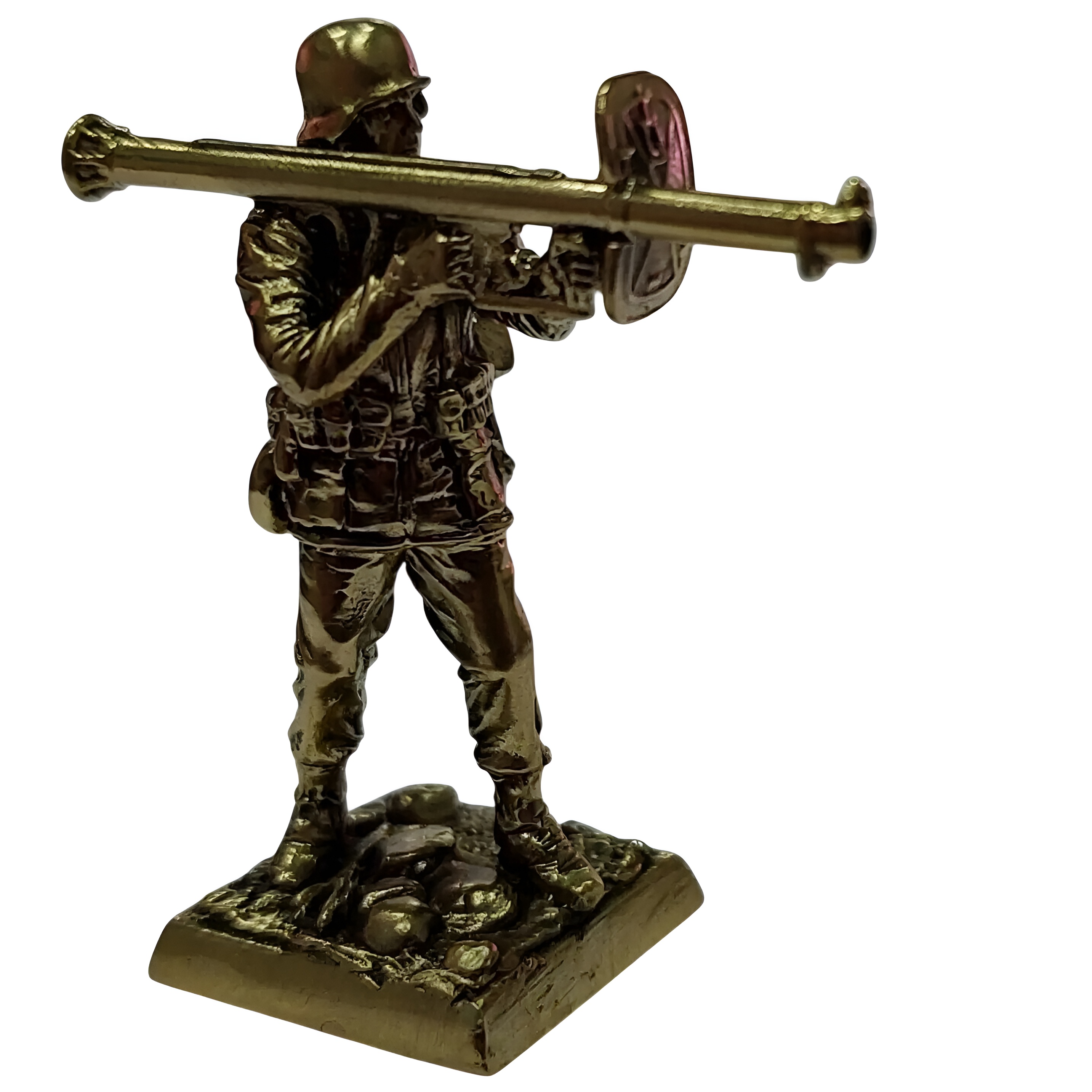 Бронзовая статуэтка Гранатометчик с Panzerschreck  (Вермахт 1944 года)