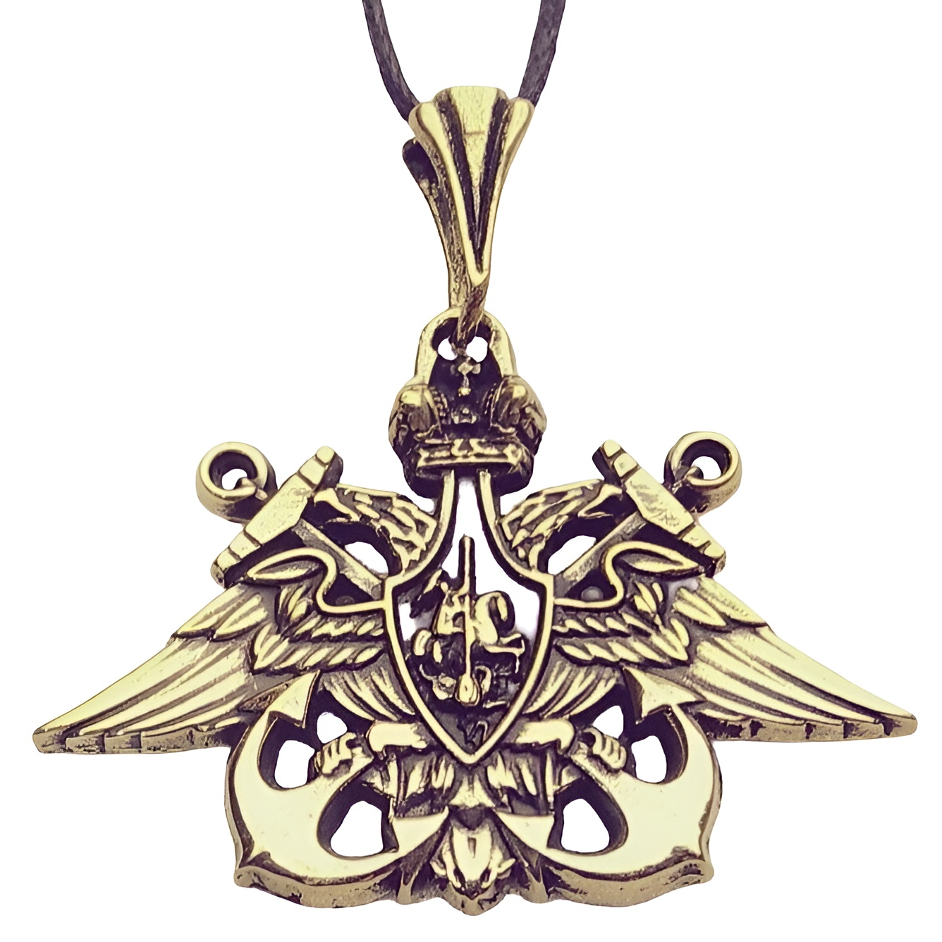 Бронзовая подвеска Герб ВМФ РФ