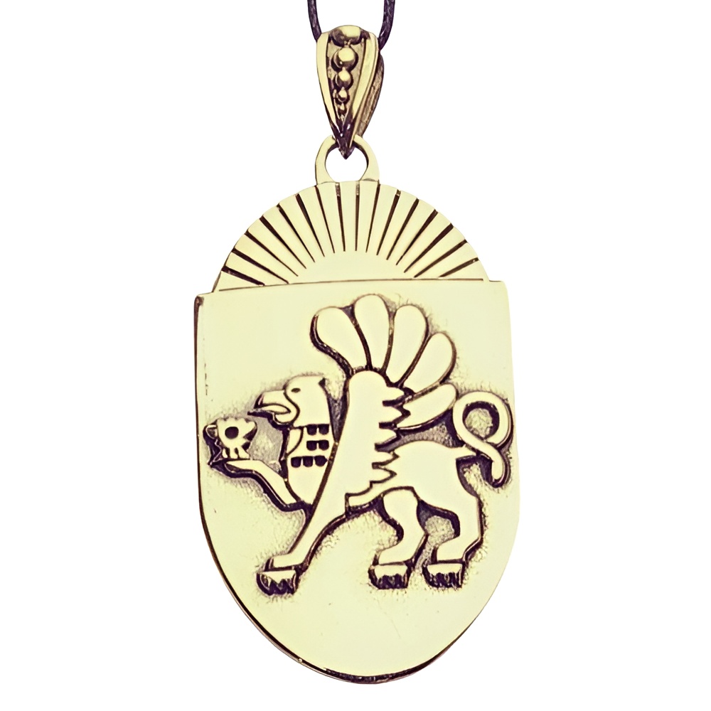 Бронзовая подвеска Герб Крыма