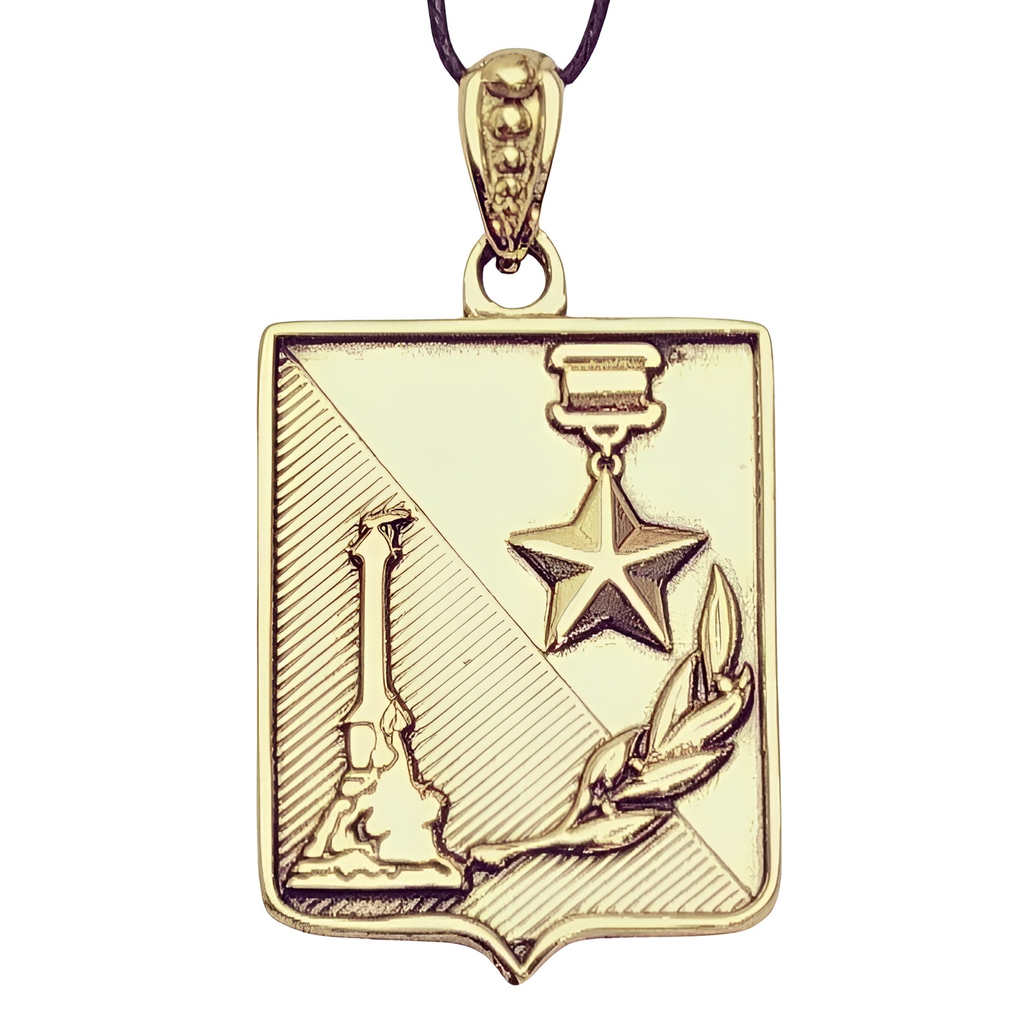 Бронзовая подвеска Герб Севастополя