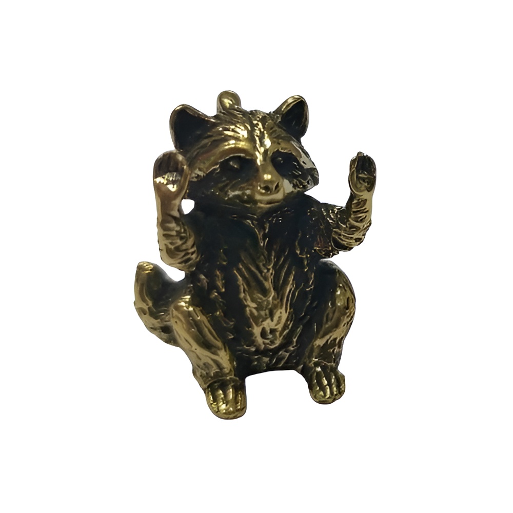 Бронзовая подвеска Енот