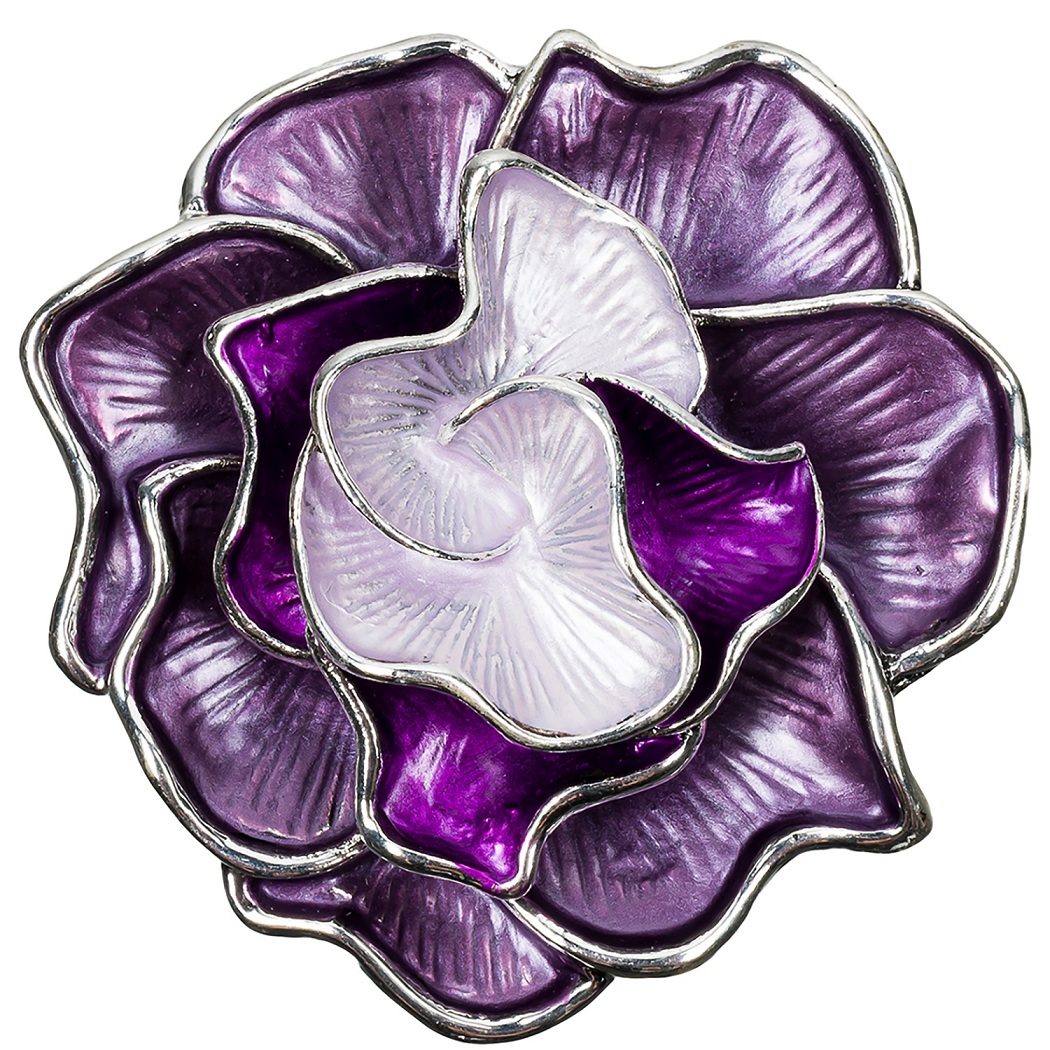 Shadore Брошь Цветок фиолетовыйФото 29483-02.jpg