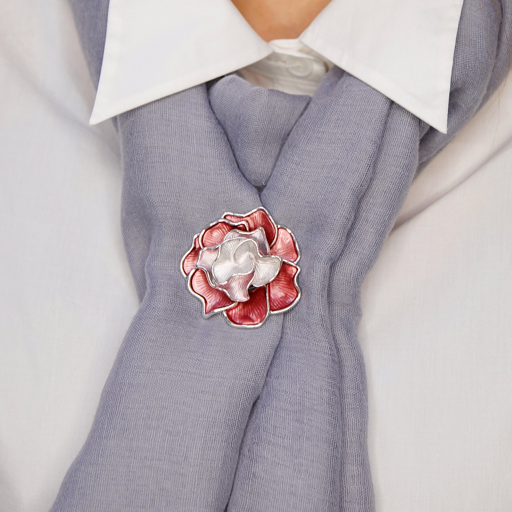 Shadore Брошь Цветок с градиентом розовыйФото 29485-03.jpg