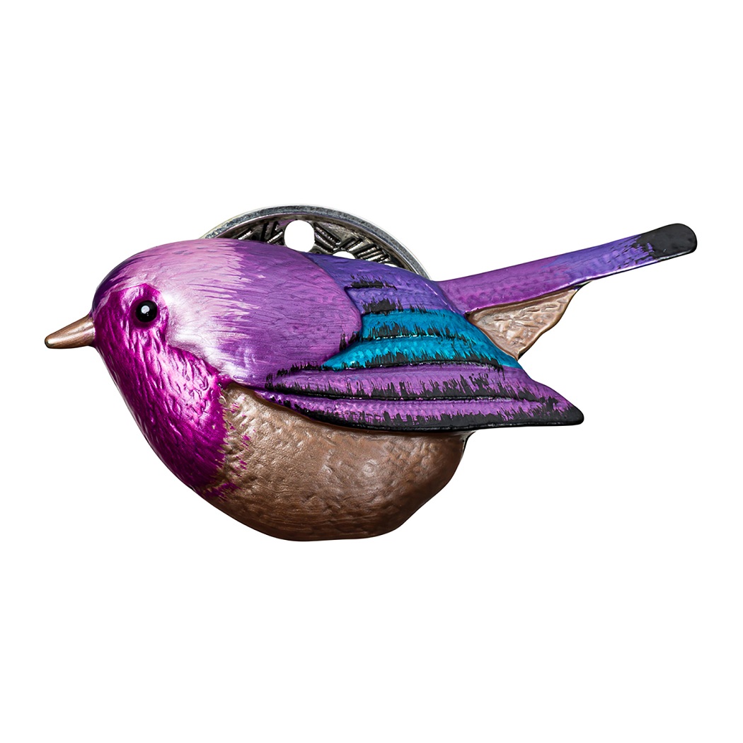 Shadore Брошь Птичка сиреневая