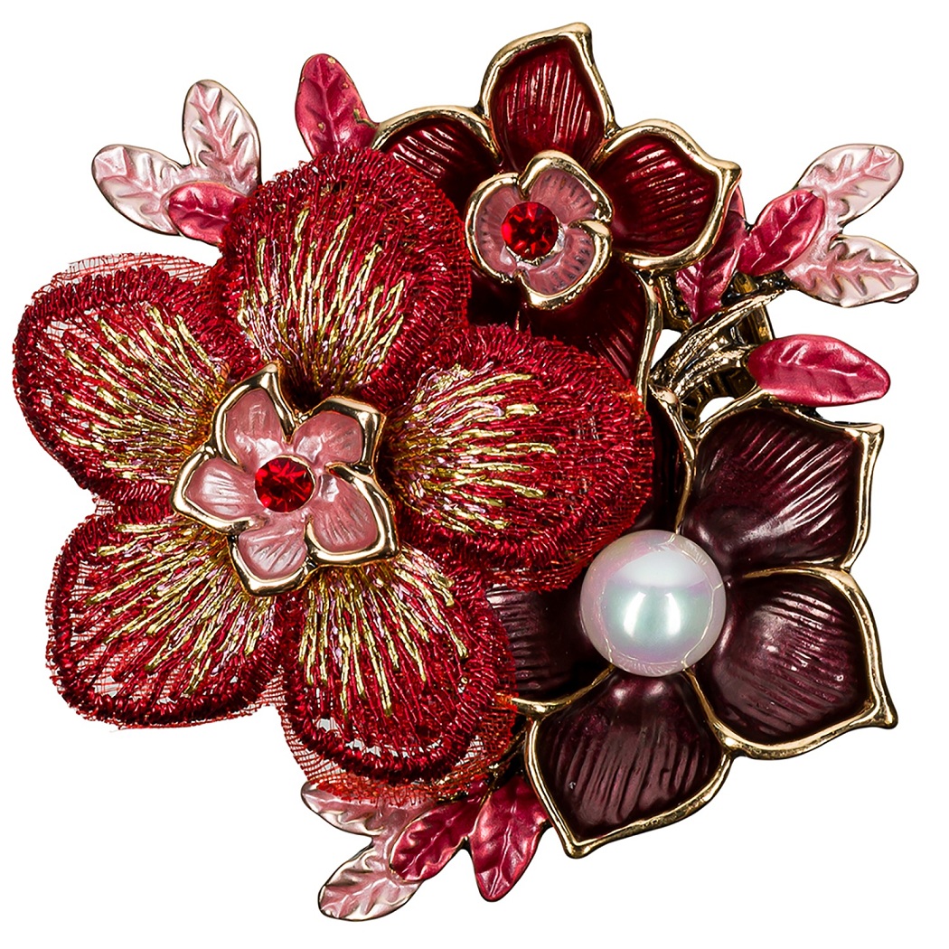 Shadore Брошь Букет розовый