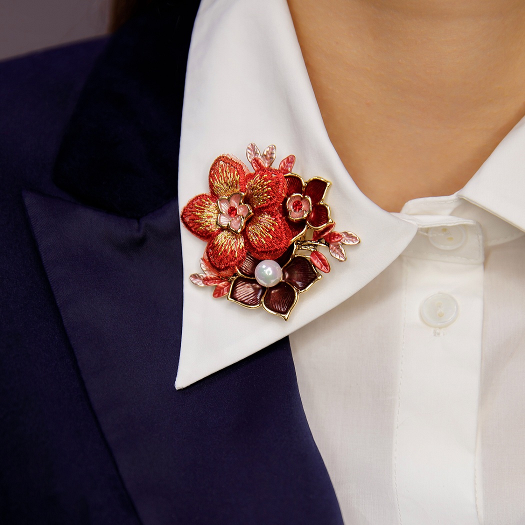 Shadore Брошь Букет розовыйФото 29490-03.jpg