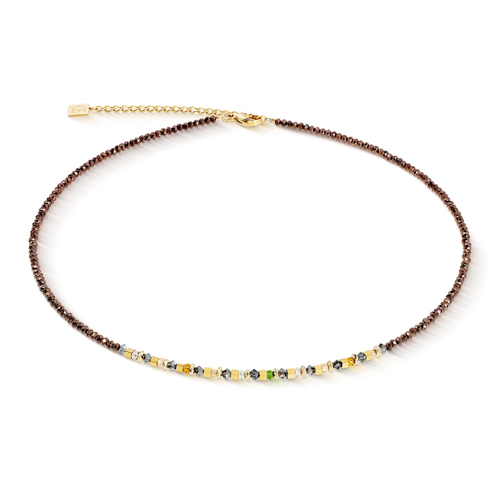 Coeur de Lion Колье Brown-Olive