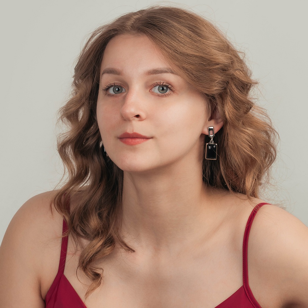 Possebon Серьги Agata PretoФото 29536-03.jpg