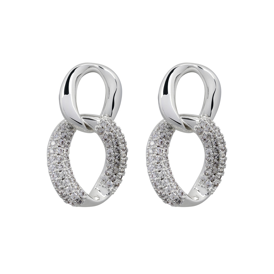 Fiore Luna Серьги silver eight