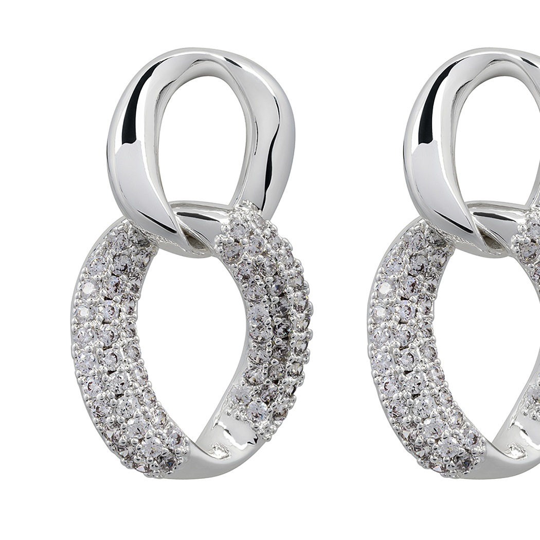 Fiore Luna Серьги silver eightФото 29553-02.jpg