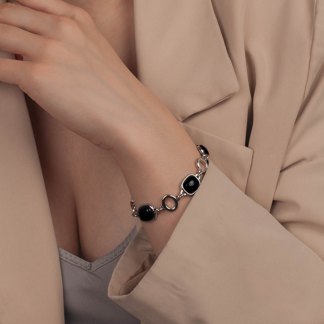 Possebon Браслет Agata PretoФото 29585-03.jpg