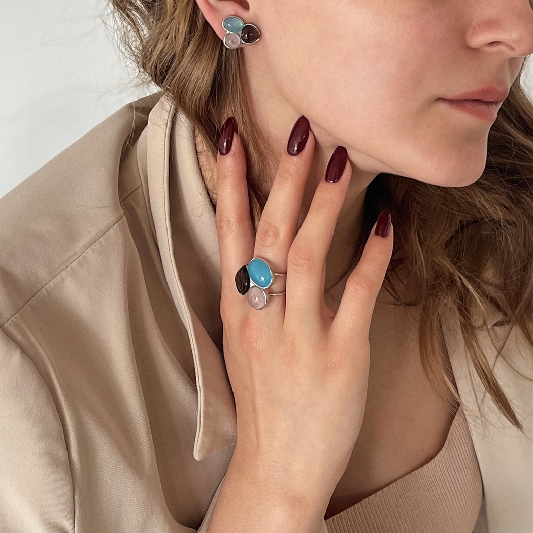 Possebon Кольцо Azul, Q.Roze, Obs FumeФото 29593-03.jpg