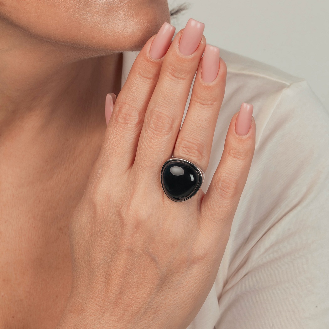 Possebon Кольцо Agata PretoФото 29596-03.jpg