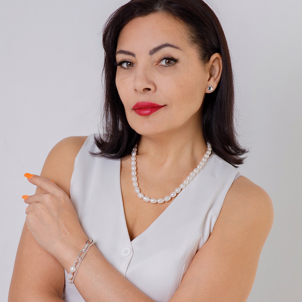 Fiore Luna Колье String of Pearle СarabinerФото 29616-02.jpg