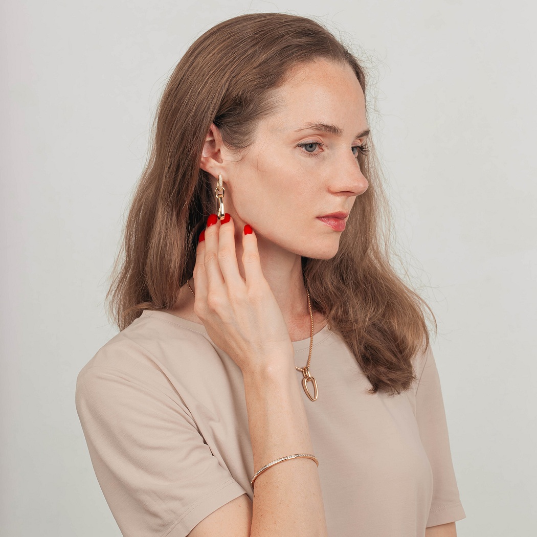 Fiore Luna Браслет gold path is made of crystalsФото 29633-03.jpg