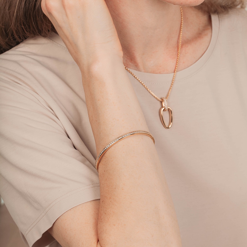 Fiore Luna Браслет gold path is made of crystalsФото 29633-04.jpg