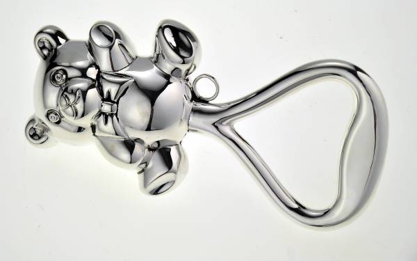 Серебряная детская погремушка Мишка (снято с производства)