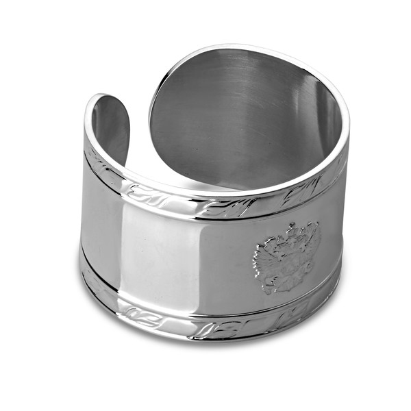 Серебряное кольцо- салфетница Государственный