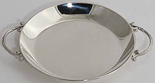 Серебряная детская тарелочка(снято с производства)