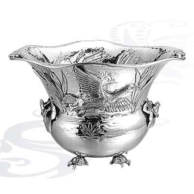 Серебряная ваза для цветов Утки (снято с производства)