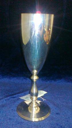 Серебряный бокал для вина на толстой ножке(снято с производства)
