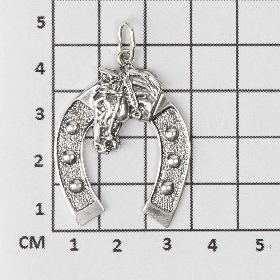 Серебряная подвеска Подкова (Подарок на Год Лошади)Фото 6717-02.jpg