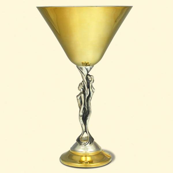 Серебряный бокал для мартини