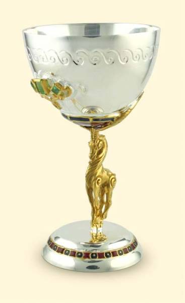Серебряный винный набор Скифия с драгоценными камнямиФото 7361-06.jpg
