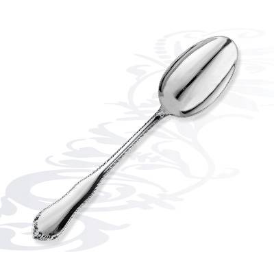 Серебряная десертная ложка Рококо