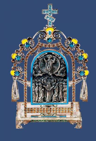 Серебряная икона «Икона Вознесение Иисуса Христа»