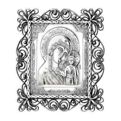 Серебряная икона Казанская Божия Матерь(снято с производства)