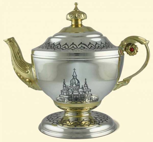 Серебряный чайник из набора Чайная столица