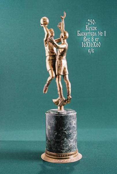 Бронзовая статуэтка Кубок баскетбол №-1