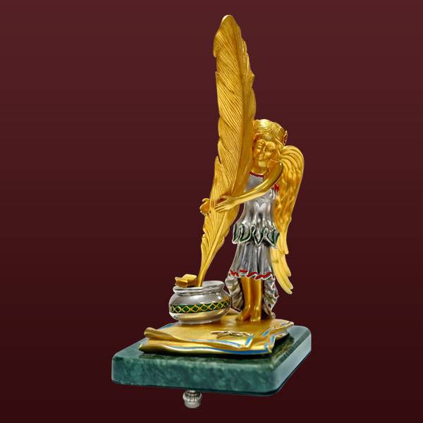 Серебряная скульптура Ангел знания(снято с производства)