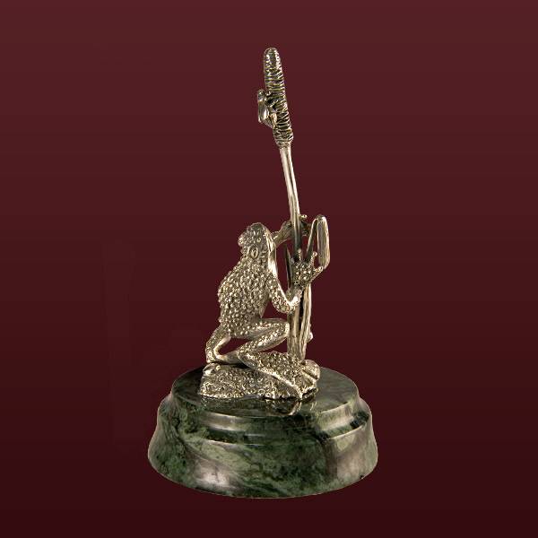 Серебряная скульптурная миниатюра Лягушка(снято с производства)
