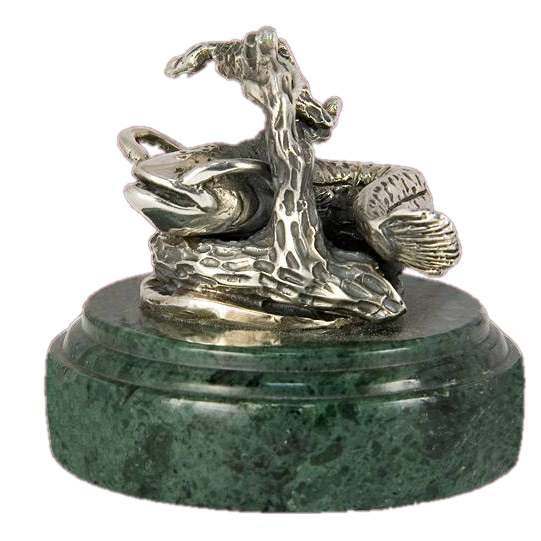 Серебряная скульптурная миниатюра Сом(снято с производства)