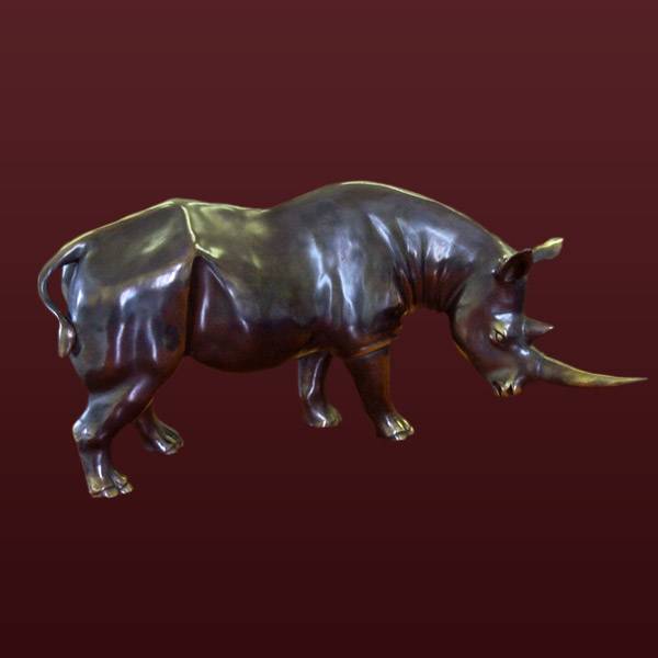 Бронзовая скульптура Носорог