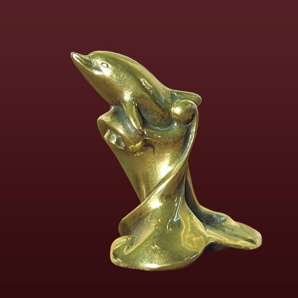 Бронзовая скульптура Дельфинчик