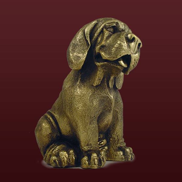 Бронзовая скульптура Сидящий щенок