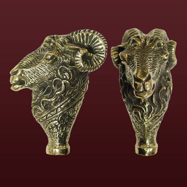 Бронзовая ложка для обуви Баран (Подарок на Год Овцы)Фото 9587-03.jpg