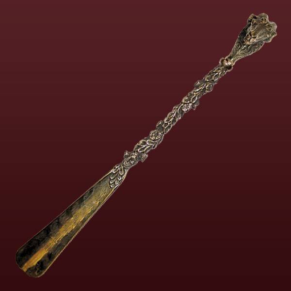 Бронзовая ложка для обуви Баран (Подарок на Год Овцы)Фото 9587-04.jpg