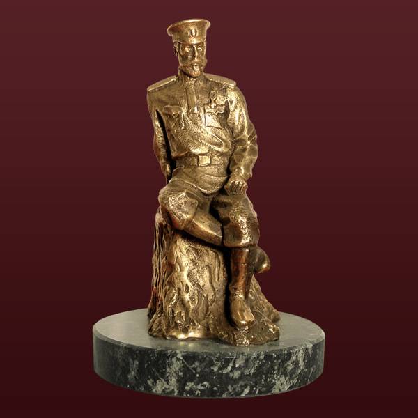 Бронзовая статуэтка Николай II