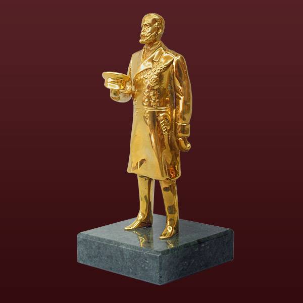 Бронзовая статуэтка Столыпин с золочением (снято с производства)